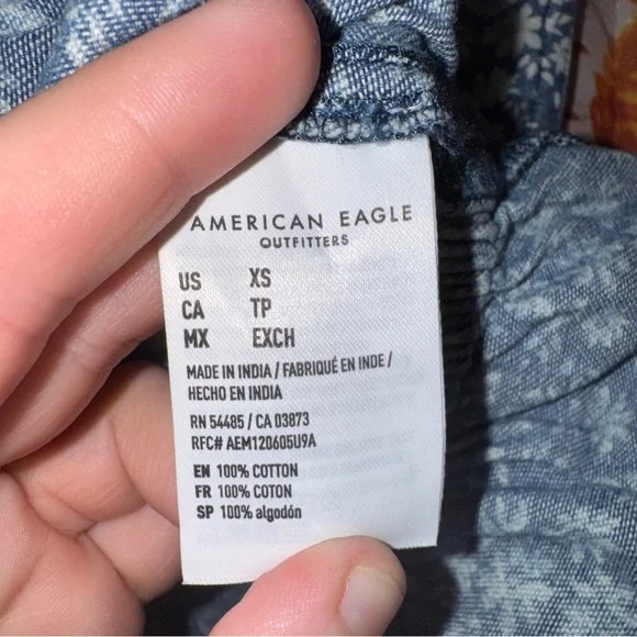 American Eagle Peplum Cropped Tank Top - Picture 4 of 6